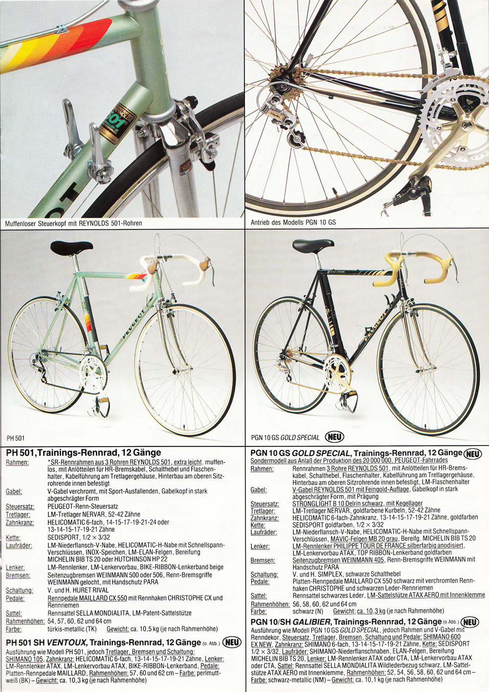 Peugeot 1986 Brochures
